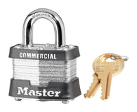 Master Lock  1-9/16 in. W Steel  Pin Tumbler  Padlock  1 pk Keyed Alike