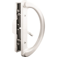 Prime-Line White Metal Indoor & Outdoor Patio Door Handle Set 3-15/16 in.