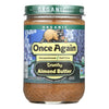 Once Again - Almond Butter Organic Crunchy - Case of 6-16 OZ