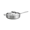 Tri-Ply Clad 3 Qt Covered Stainless Steel Deep Sauté Pan