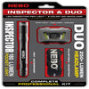 Nebo Inspector/Duo Black LED Flashlight/Headlight Combo Pack AAA Battery