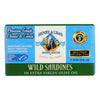 Henry and Lisa's Natural Seafood Wild Sardines In Extra Virgin Olive Oil - Case of 12 - 4.25 oz.