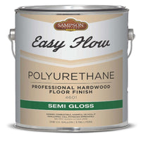 Sampson Easy Flow Semi-Gloss Clear Polyurethane 1 gal (Pack of 4)