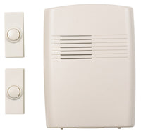 Heath Zenith  Off-White  Plastic  Wireless  Door Chime Kit