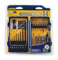 Irwin  2 in.  Steel  Drill and Driver Bit Set  20 pc.