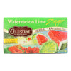 Celestial Seasonings Herbal Tea - Watermelon Lime Zinger - 20 Bags - case of 6