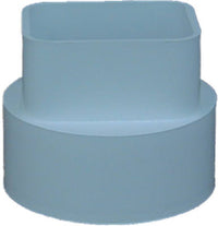 PVC Pipe Sewer To Downspout Adapter, 4-In.