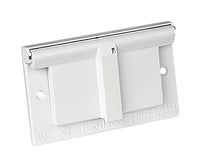 Red Dot Rectangle Zinc 1 gang Weather Proof Receptacle Box Cover For 1 GFCI Receptacle