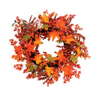 Celebrations  Berry and Leaf Wreath  Fall Decor (Pack of 3)