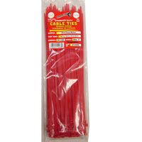 Tool City 11.8 in.   L Red Cable Tie 100 pk