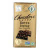 Chocolove Xoxox - Premium Chocolate Bar - Dark Chocolate - Extra Strong - 3.2 oz Bars - Case of 12