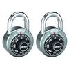 Master Lock 6 in. H X 1-7/8 in. W Stainless Steel 3-Dial Combination Padlock Keyed Alike