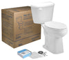 Mansfield Pro-Fit 1.28 gal White Round Complete Toilet