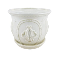 Trendspot 6 in. W Ceramic Planter White (Pack of 2)