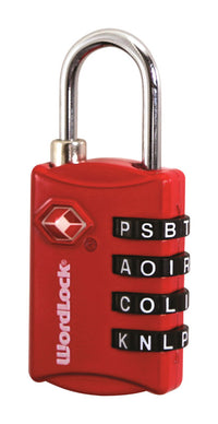 Wordlock .77 in.   H X 2 in.   W X 1-1/4 in.   L Metal 4-Dial Combination Luggage Lock (Pack of 6)