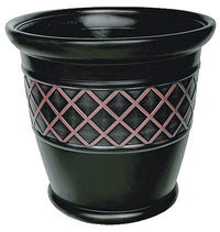 Suncast Brown Plastic Contemporary Lattice Planter 16.5 H x 18 D in.