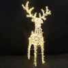 Celebrations LED Warm white 52 in. White Standing  Deer Yard Decor