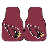 NFL - Arizona Cardinals Carpet Car Mat Set - 2 Pieces