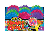 Spike Ball Rubber Assorted Battery Operated Light Up Ball for 3+ Ages (Pack of 24)