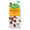 Pacific Natural Foods Unsweetened Hazelnut Original - Case of 6 - 32 FZ