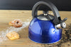 Sabal Blue Stainless Steel 2.1Qts. Tea Kettle