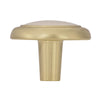 Amerock  Allison  Round  Cabinet Knob  1-1/4 in. Dia. 15/16 in. Polished Brass  White  1 pk