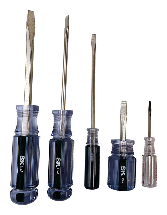 SK Professional Tools Slotted Screwdriver Set 5 pc
