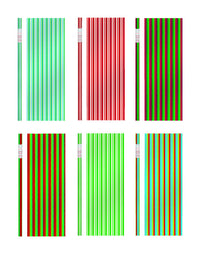 Expressive Design Group Assorted Thin Stripes Gift Wrap (Pack of 36)