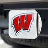 University of Wisconsin Hitch Cover - 3D Color Emblem