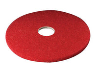 3M 19 in. Dia. Non-Woven Natural/Polyester Fiber Buffer Floor Pad Red (Case of 5)