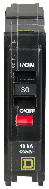 Square D Qo130cp 30a 1p 120/240v Standard Miniature Circuit Breaker Plug-In Mount