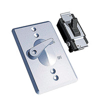 Red Dot Rectangle Zinc 1 gang Switch Cover With Switch For 1 Toggle Switch