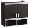 Rubbermaid Black/Silver Powder Coat Metal/Wood Wall Cabinet 28 H x 29.84 W x 12.6 D in.