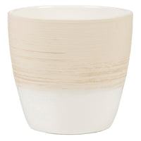 Scheurich 3-3/4 in. H x 4-1/4 in. W Ceramic Vase Planter Vanilla Cream (Pack of 6)