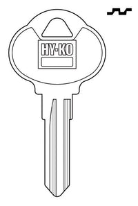 Hy-Ko Automotive Key Blank Double sided For The Club (Pack of 10)