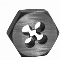 Fractional Hex Die, 1/4-28 National Fine, 1-In.