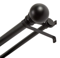 Kenney  Matte  Black  Layla  Double Curtain Rod  30 in. L x 84 in. L