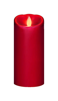 Iflicker Red Candle 7 in. H x 3 in. Dia. (Pack of 4)