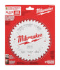 Milwaukee  6-1/2 in. Dia. x 5/8 in.  Fine Finish  Carbide Tipped Steel  Circular Saw Blade  40 teeth