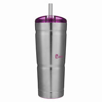 Vacuum Seal Tumbler, Stainless Steel, Purple, 24-oz.