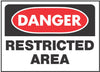 Hy-Ko English Restricted Area OSHA Sign Plastic 10 in. H x 14 in. W (Pack of 5)