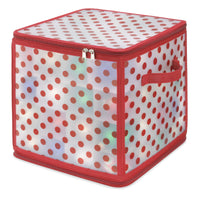 Whitmor Clear/Red Storage Bin 13.5 in. H X 12 in. W X 1.3 in. D