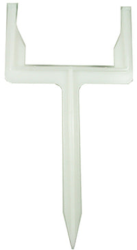 Simon Farms Goalpost 4 in. H x 4 in. W White Polyethylene Exterior Hook Bracket (Pack of 10)