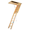 Werner 7 To 8.75 ft. Ceiling 54 in. x 25 in. Wood Attic Ladder Type IA 350 lb. capacity