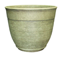 Southern Patio 12.6 in. H X 14.76 in. D X 14.6 in. D Resin Multi-Ring Planter Sand