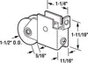 Prime-Line  1-1/2 in. Dia. x 5/16 in. L Steel  Roller Assembly  1 pk