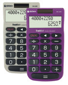 Datexx Dh-2202 5.35 X 2.76 Trackback 2-Line Editing Handheld Calculator Assorted Colors