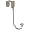 National Hardware Satin Nickel Silver Ceramic/Zinc Over the Door Hook 35 lb. cap. 1 pk