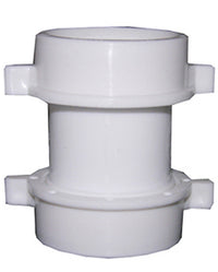 Lavatory/Kitchen Drain Coupling, White PVC, 3.5-In.