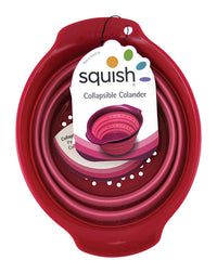 Squish  5-9/16 in. W x 7-5/16 in. L Two Tone Pink  Polypropylene  Collapsible Colander